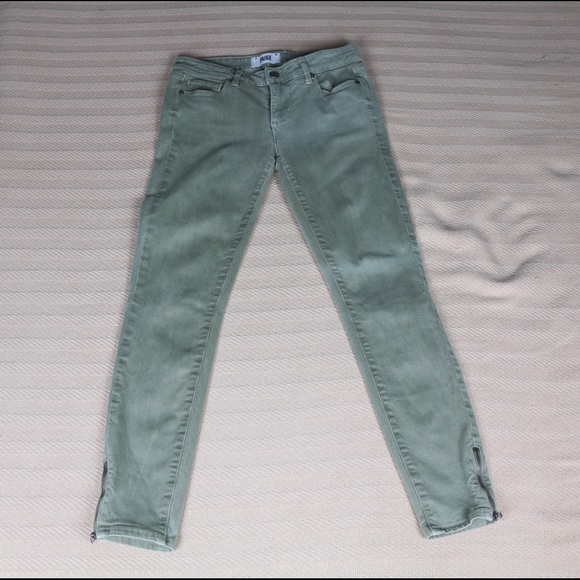 PAIGE Green Ankle & Cropped Jeans - Picture 2 of 7